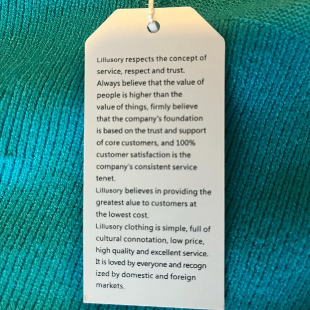 Elegant Teal Turtleneck Sweater - Picture 4 of 5